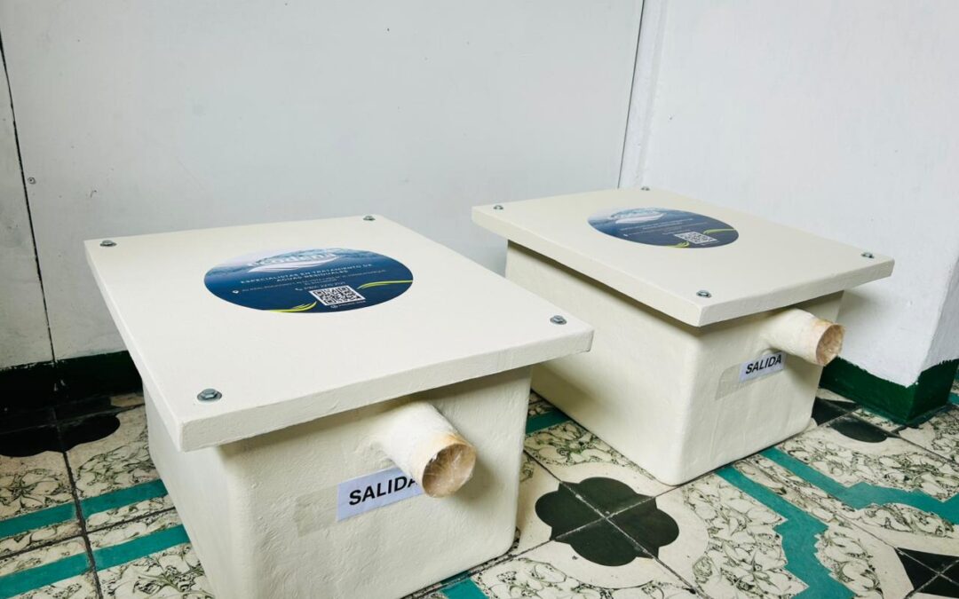 ¿Qué sanciones existen en El Salvador por verter aguas con grasas sin un tratamiento previo?